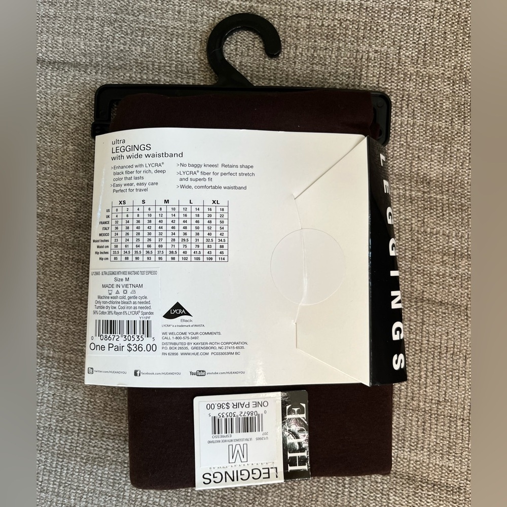 NEW HUE ultra leggings with wide waistband in espresso (rich brown) - Picture 6 of 6